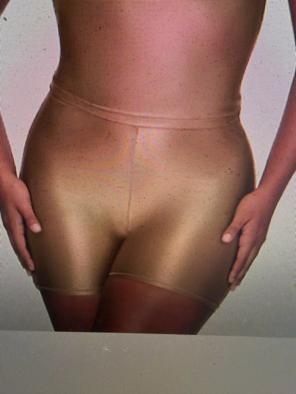 SKIMS Shiny Jersey Bike Shorts in Sienna 2X